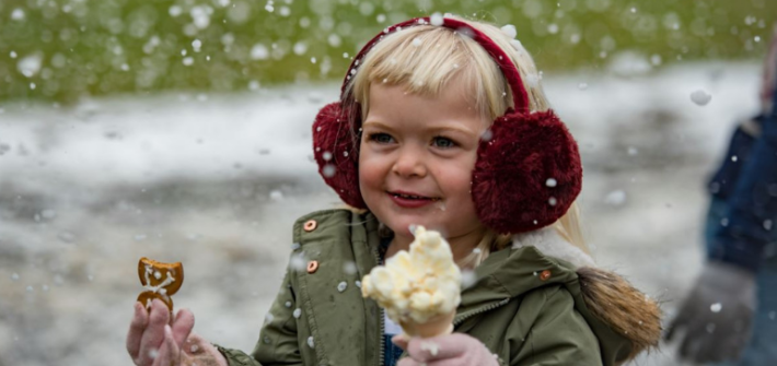 In inverno si mangia il gelato