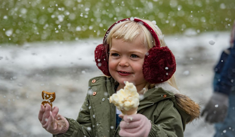 In inverno si mangia il gelato