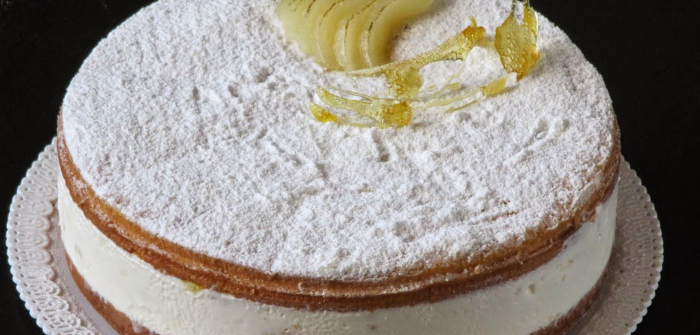 Una torta gustosa: ricotta e pera