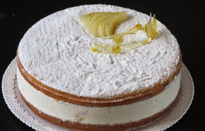 Una torta gustosa: ricotta e pera